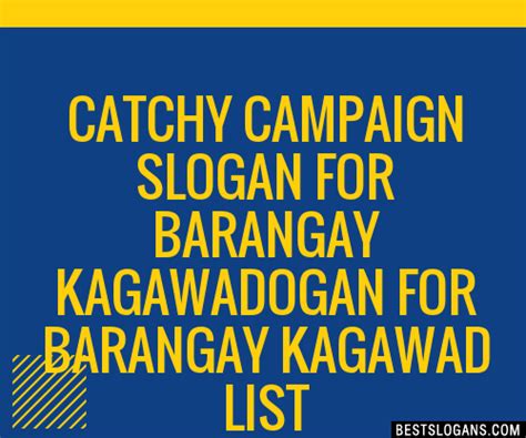 slogan for barangay kagawad